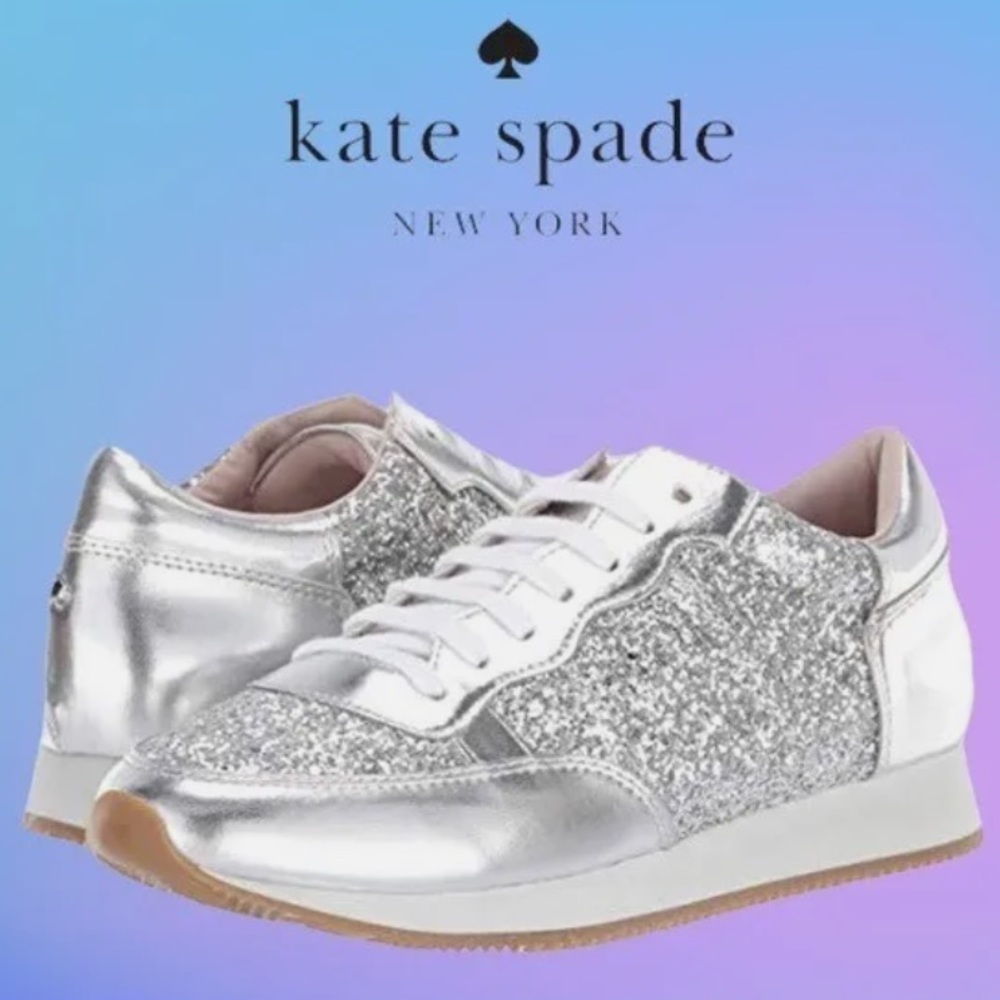 KATE SPADE- glittery sneaker sz 8